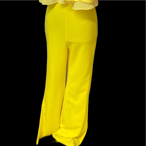 LUXM YELLOW JUMPSUIT NWOT - Picture 6 of 10